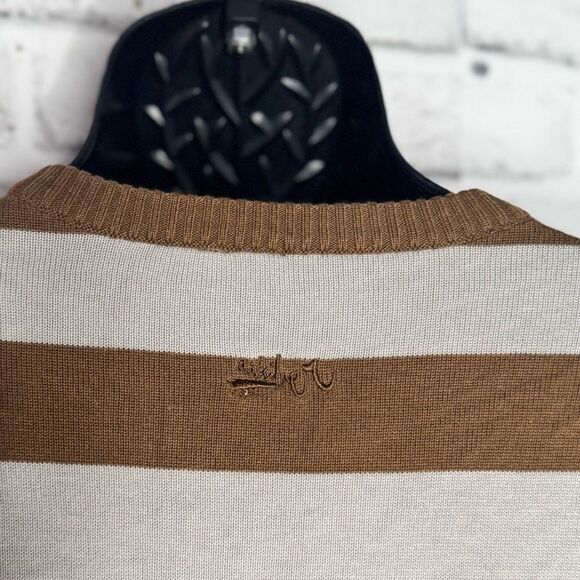 Quiksilver Striped Knit Sweater Size Medium, Surf, Surfer Beach - Picture 5 of 6